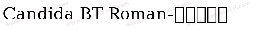 Candida BT Roman字体转换